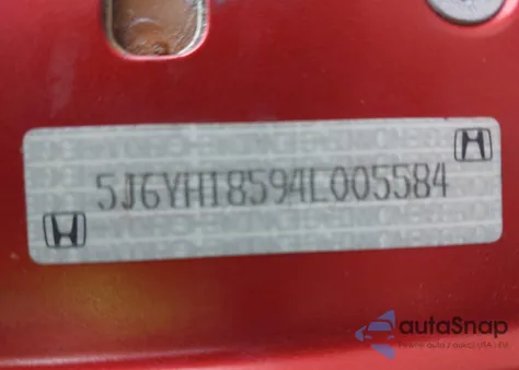 2004 Honda Element Ex from USA, damaged, VIN 5J6YH18594L005584